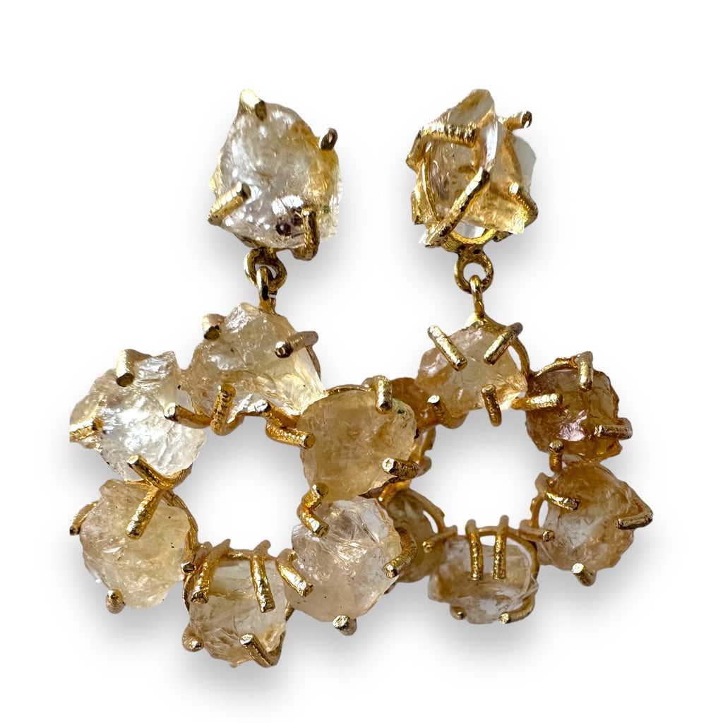 Earrings: Raw Stones