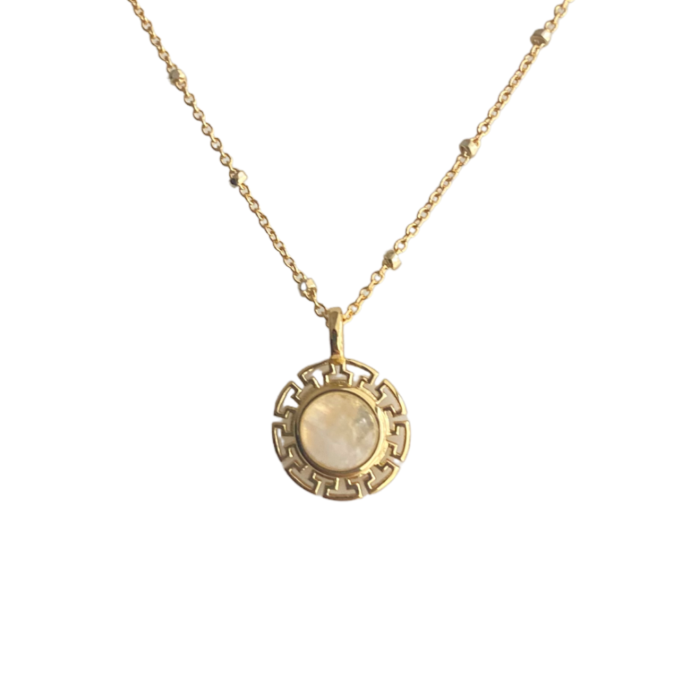 Necklace: Moonstone Medallion
