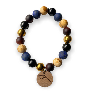 Beaded Gemstone Bracelet: Ground Me