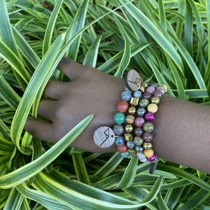 Beaded Gemstone Bracelet: Palo Santo